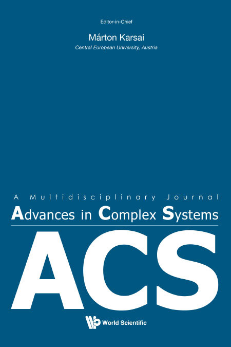 Advances in Complex Systems cover