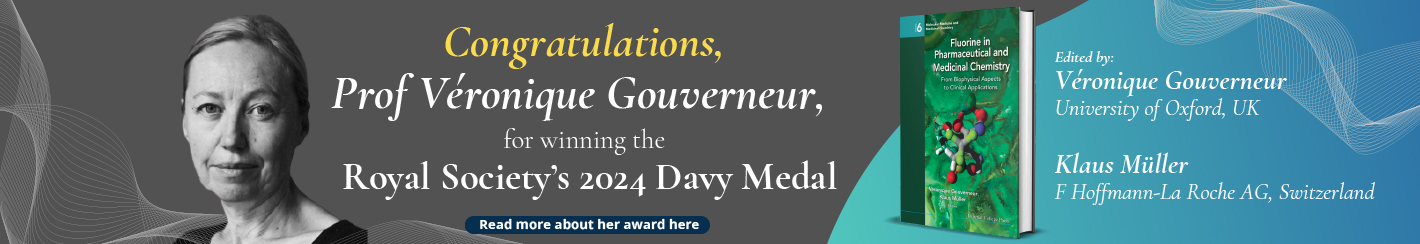 Prof Veronique Gouverneur - for winning the Royal Society 2024 Davy Medal