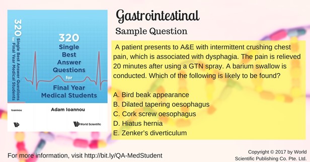 320 Single Best Answer Questions For Final Year Medical Students